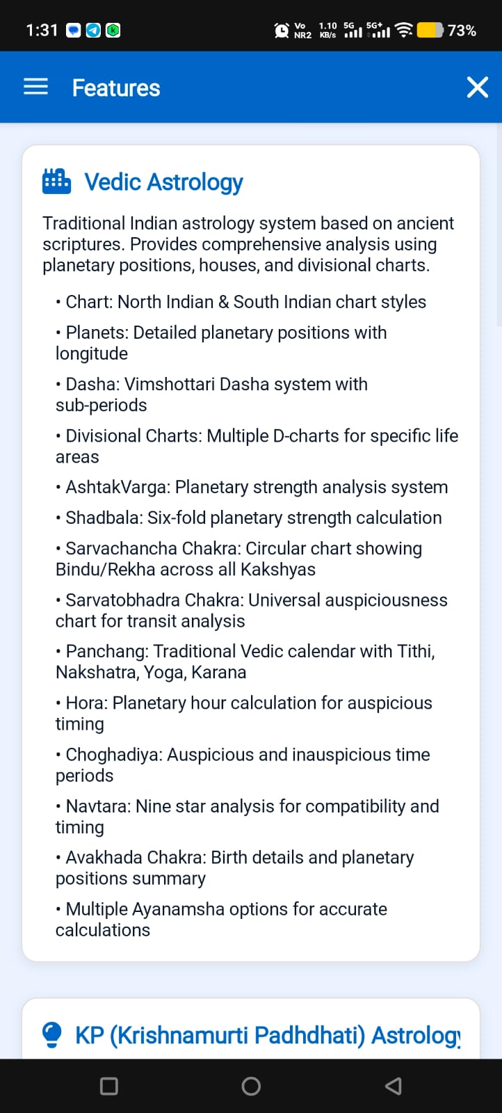 Vedic Features
